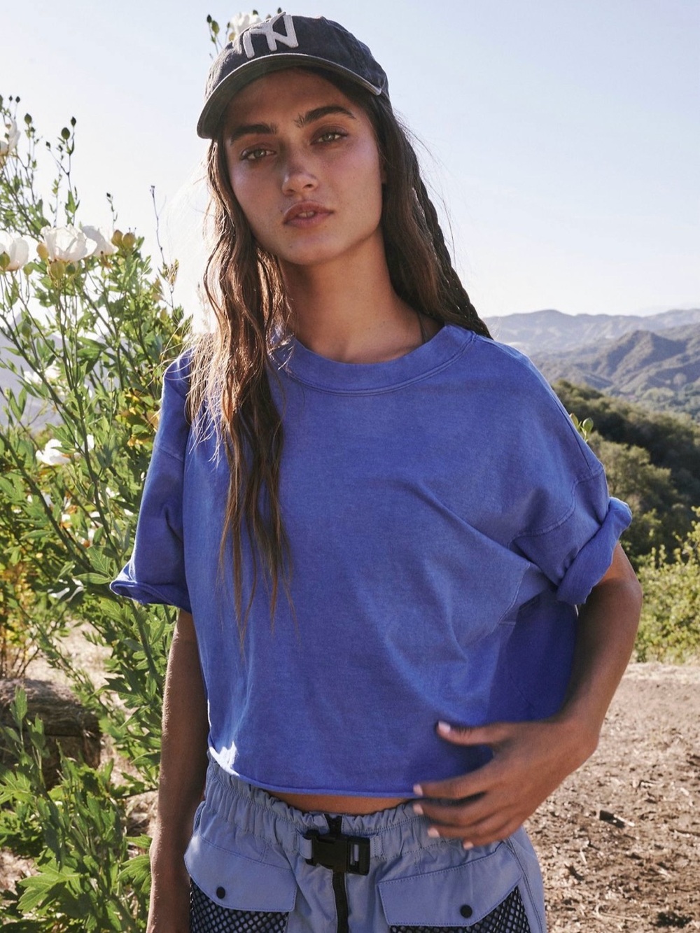 FP Movement by Free People Inspire Tee in Electric Cobalt